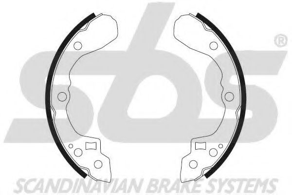 18492735653 SBS Brake System Brake Shoe Set