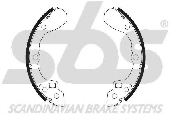 18492735679 SBS Brake System Brake Shoe Set