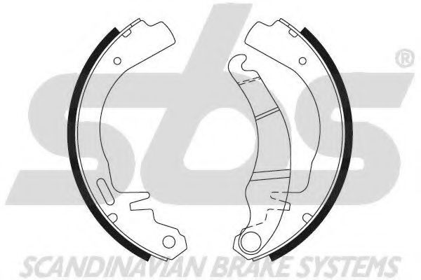 18492736223 SBS Brake System Brake Shoe Set