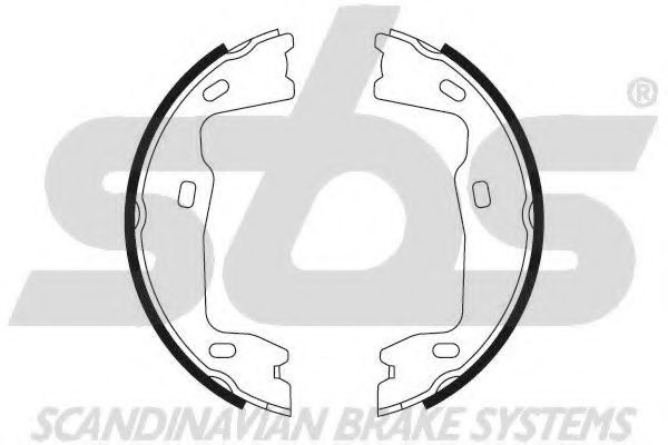 18492736347 SBS Brake System Brake Shoe Set, parking brake