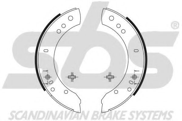 18492740381 SBS Brake System Brake Shoe Set