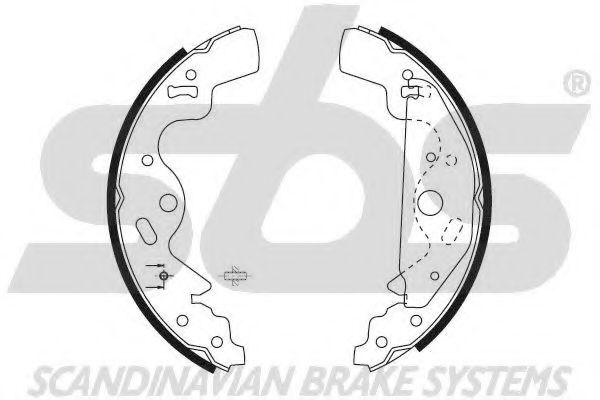 18492740699 SBS Brake System Brake Shoe Set