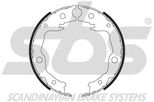 18492745743 SBS Brake System Brake Shoe Set, parking brake