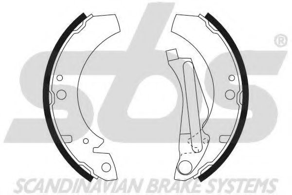 18492747266 SBS Brake System Brake Shoe Set