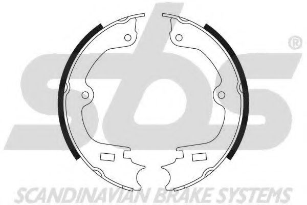 18492748246 SBS Brake System Brake Shoe Set