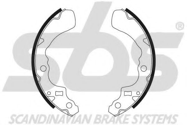 18492751504 SBS Brake System Brake Shoe Set