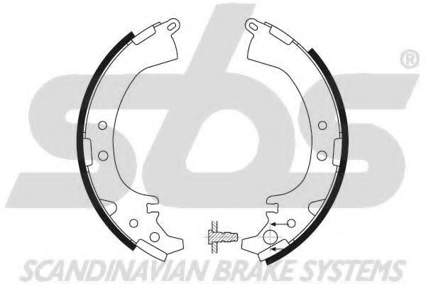 18492751613 SBS Brake System Brake Shoe Set