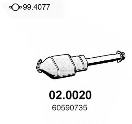 02.0020 ASSO Комплект прокладок, стержень клапана