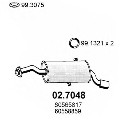 02.7048 ASSO Clamp, exhaust system
