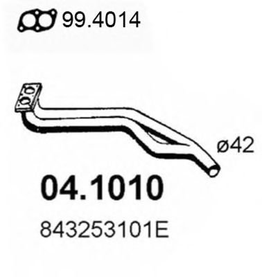04.1010 ASSO Exhaust Pipe