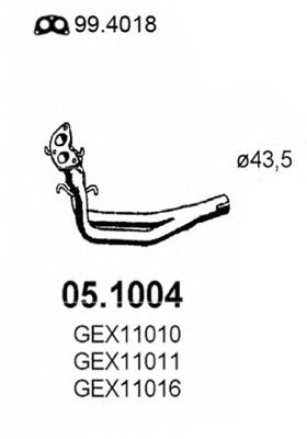05.1004 ASSO Exhaust Pipe