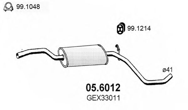 05.6012 ASSO Exhaust Pipe