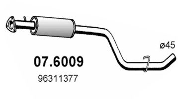 07.6009 ASSO Exhaust System Middle Silencer