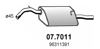 07.7011 ASSO Exhaust System End Silencer