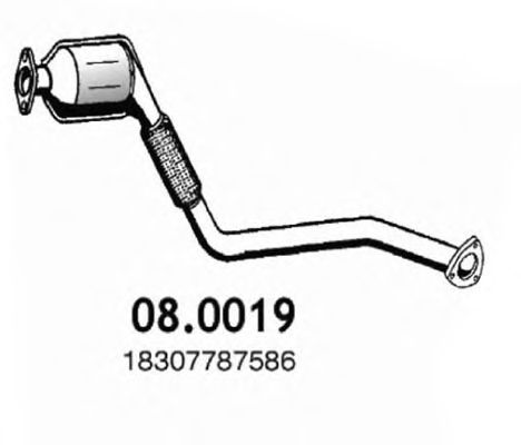 08.0019 ASSO Exhaust System Catalytic Converter