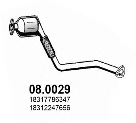 08.0029 ASSO Exhaust System Catalytic Converter