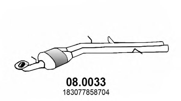 08.0033 ASSO Exhaust System Catalytic Converter