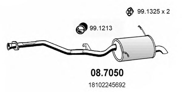 08.7050 ASSO Repair Set, piston/sleeve