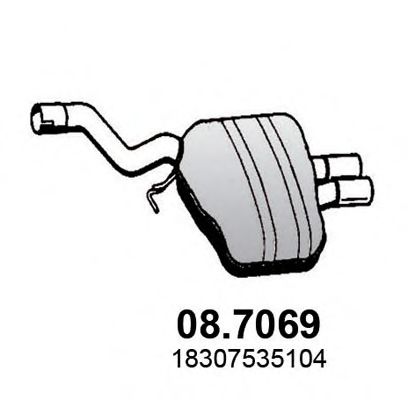 08.7069 ASSO Repair Set, piston/sleeve
