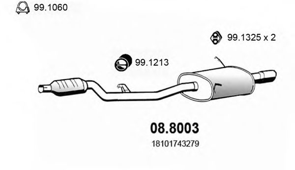 08.8003 ASSO Clutch Clutch Cable