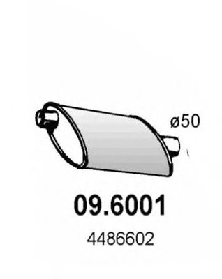 09.6001 ASSO Brake System Bush, brake shoe pin