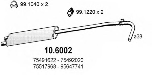 10.6002 ASSO Sway Bar, suspension