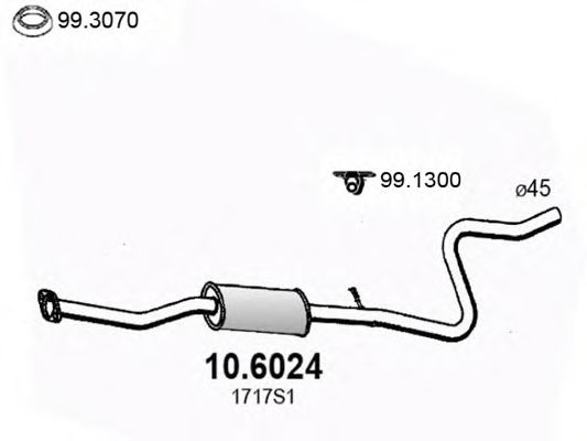 10.6024 ASSO Cable, parking brake