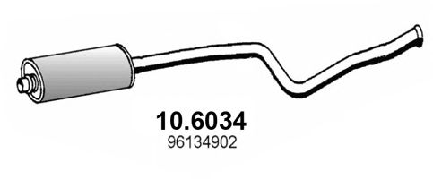10.6034 ASSO Brake System Cable, parking brake
