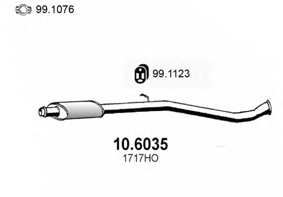 10.6035 ASSO Cable, parking brake