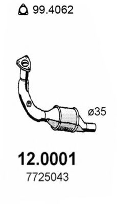 12.0001 ASSO Cylinder Head Gasket Set, cylinder head