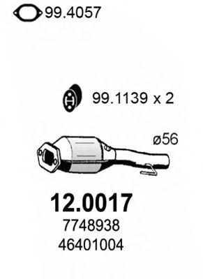 12.0017 ASSO Lubrication Oil Drain Plug, oil pan