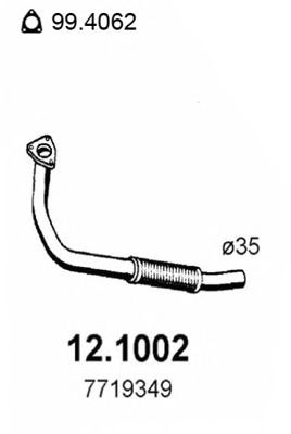 12.1002 ASSO Exhaust Pipe