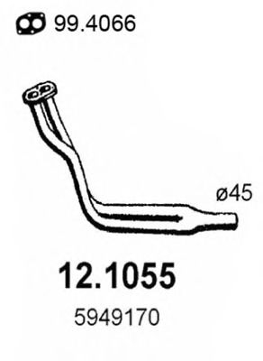 12.1055 ASSO Exhaust Pipe