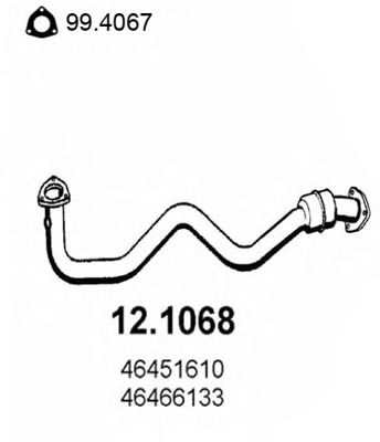 12.1068 ASSO Exhaust Pipe