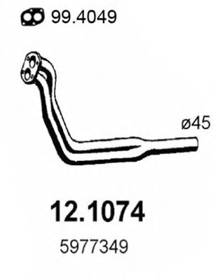 12.1074 ASSO Exhaust Pipe