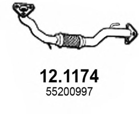 12.1174 ASSO Exhaust Pipe