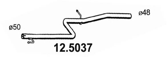 12.5037 ASSO Exhaust Pipe