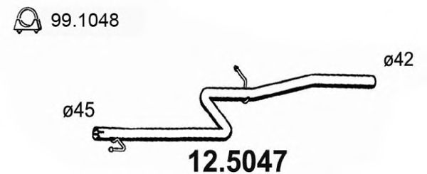 12.5047 ASSO Exhaust Pipe