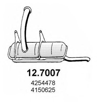 12.7007 ASSO Rubber Buffer, suspension