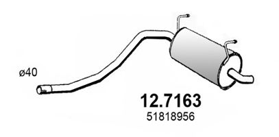 12.7163 ASSO Exhaust System End Silencer