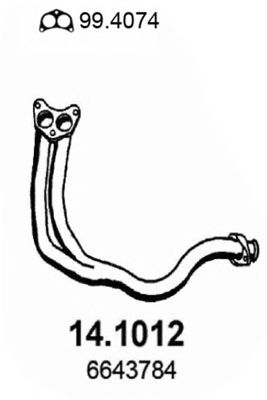 14.1012 ASSO Exhaust Pipe