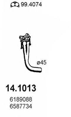 14.1013 ASSO Exhaust System Exhaust Pipe