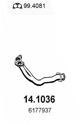 14.1036 ASSO Exhaust System Exhaust Pipe