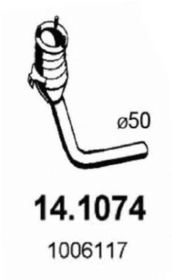 14.1074 ASSO Ременный привод Натяжной ролик, ремень ГРМ