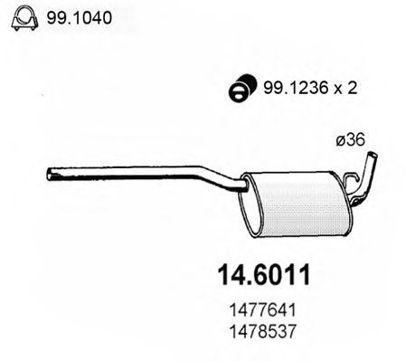14.6011 ASSO Crankshaft Drive Piston