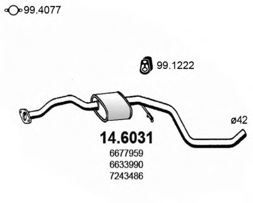 14.6031 ASSO Kupplung Kupplungsdruckplatte