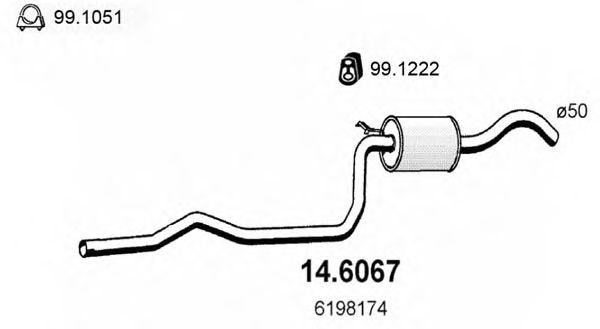 14.6067 ASSO Brake Master Cylinder