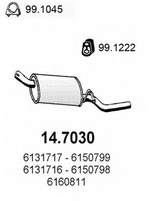14.7030 ASSO Gasket, cylinder head