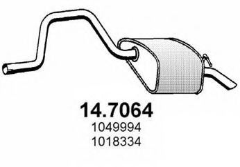 14.7064 ASSO Exhaust System End Silencer