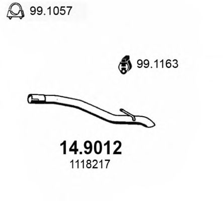 14.9012 ASSO Exhaust Pipe